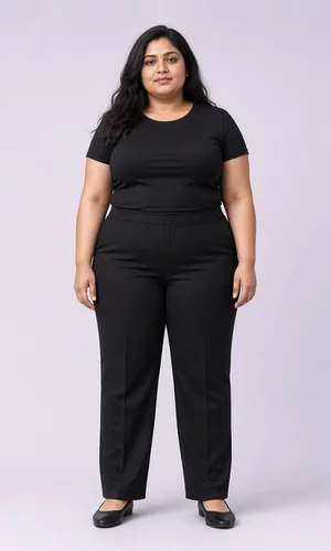 Personne d'exemple, taille XL : hauteur 169, poitrine 103, taille 86, hanches 109 cm