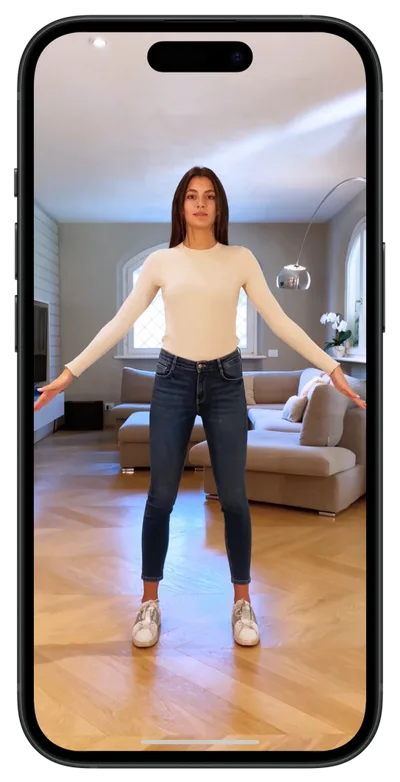 Scansione del corpo Mody su smartphone
